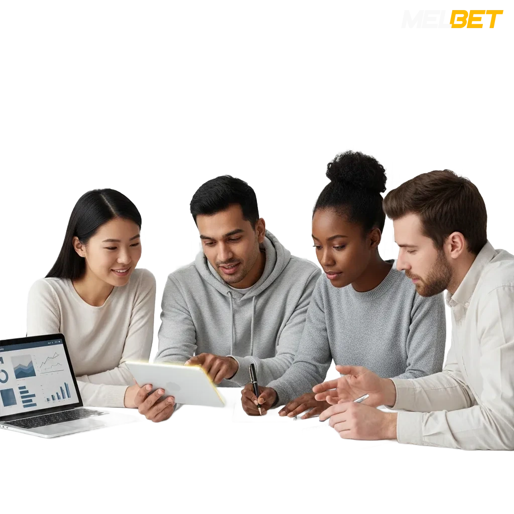 Melbet Bangladesh banner showing licensed Curacao badge, sports and casino icons, app screens, 100% bonus up to BDT 12,000