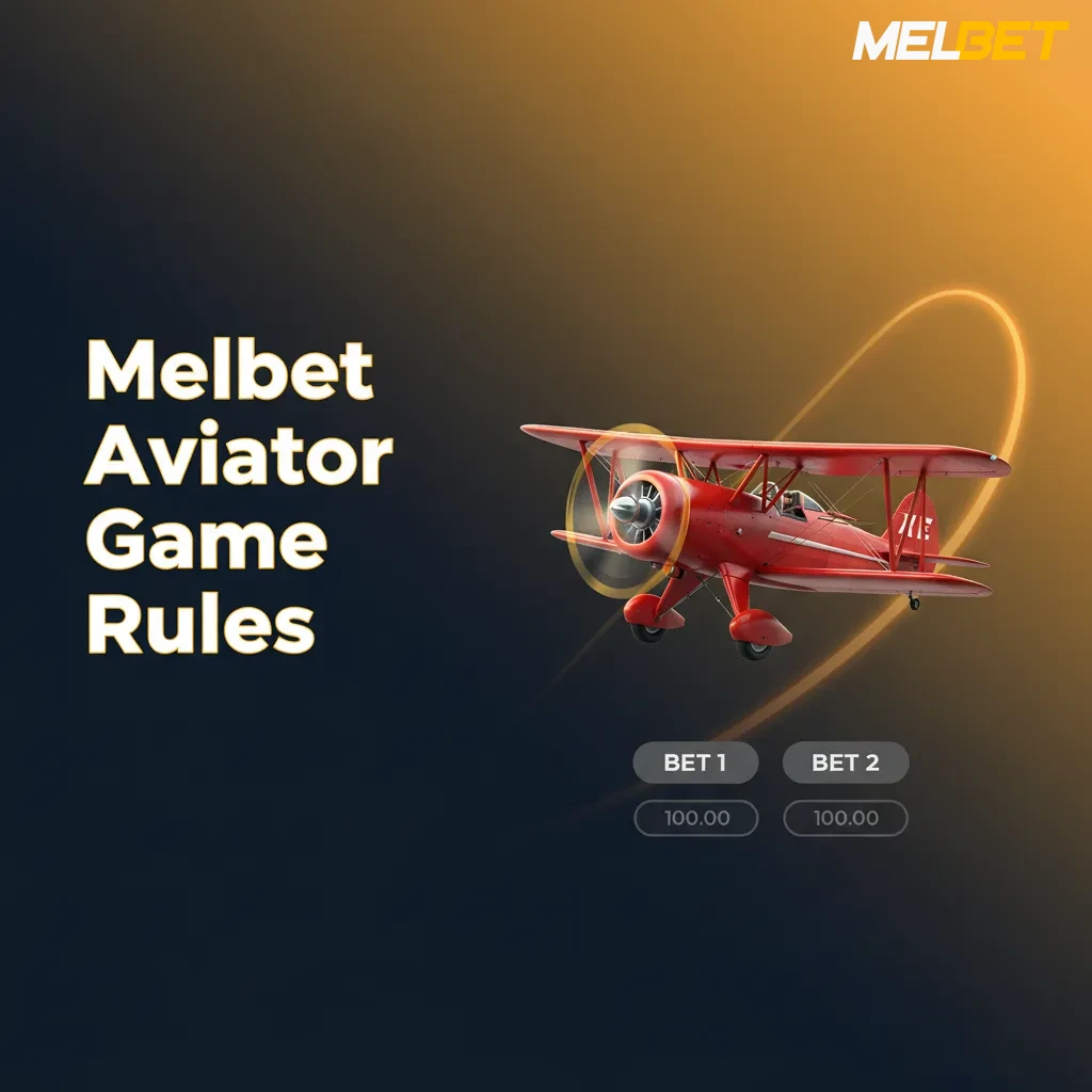 Melbet Aviator game rules: rise from 1.00x, cash out before plane; auto cashout, two bets per round, stakes from ₹10.