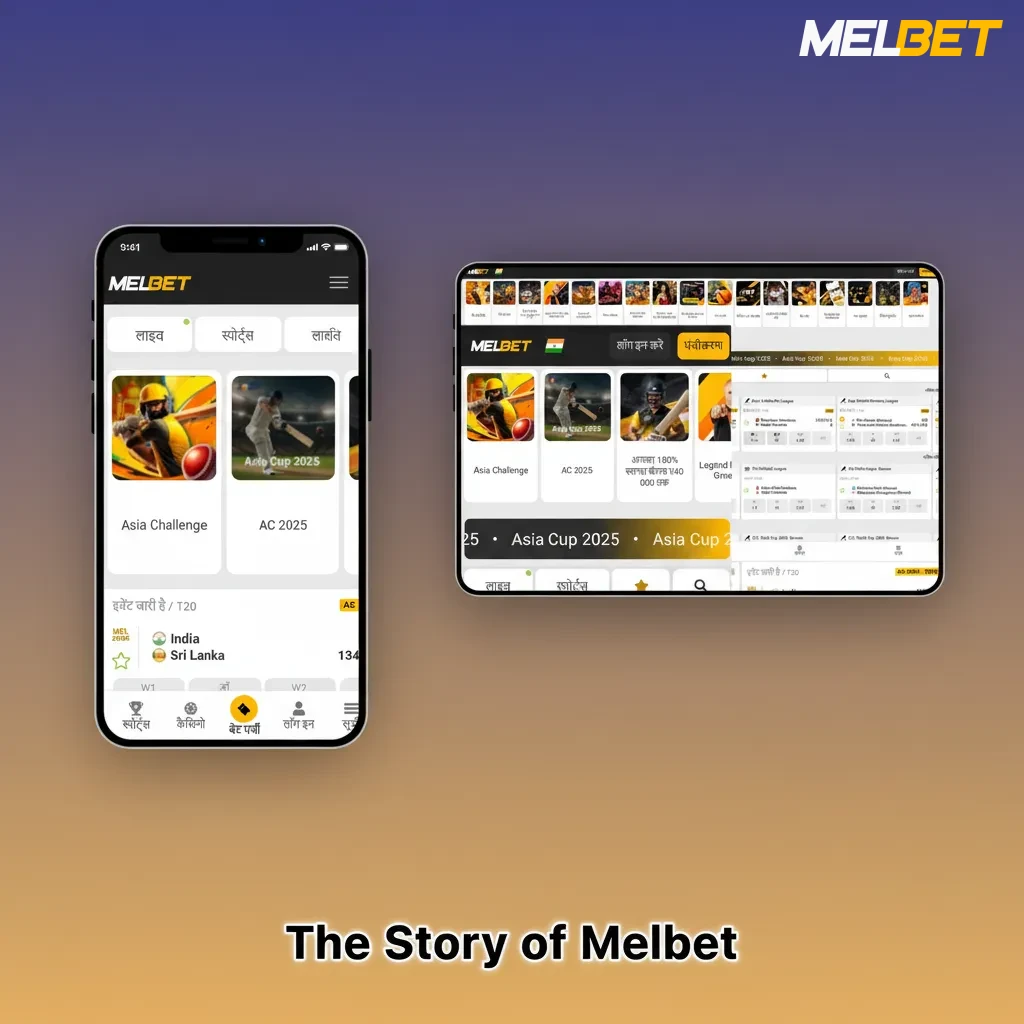 Melbet story: launched 2012, Curacao eGaming licensed, global platform with India cricket-focused responsible betting.